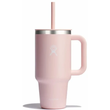 Термогорнятко Hydro Flask 950 ml Travel Tumbler Clear Lid trillium рожеве