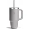 Термогорнятко Hydro Flask 950 ml Travel Tumbler Clear Lid birch сіре