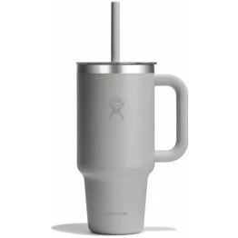 Термогорнятко Hydro Flask 950 ml Travel Tumbler Clear Lid birch сіре