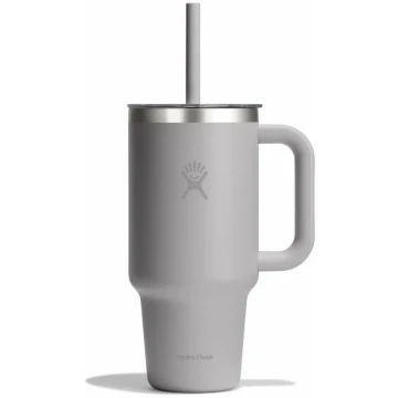 Термогорнятко Hydro Flask 950 ml Travel Tumbler Clear Lid birch сіре