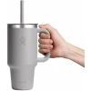 Термогорнятко Hydro Flask 950 ml Travel Tumbler Clear Lid birch сіре