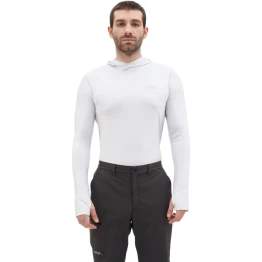 Термофутболка Turbat Hike Lite LS Hood Mns чоловіча glacier gray сіра