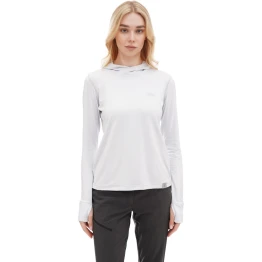 Термофутболка Turbat Hike Lite LS Hood Wmn жіноча glacier gray сіра