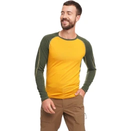 Термофутболка Turbat Retezat Top Mns чоловіча golden yellow/kombu green жовта/зелена