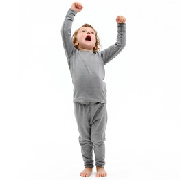 Термофутболка Turbat Yeti Top Kids дитяча cloudburst grey темно-сіра
