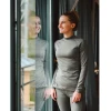 Термофутболка Turbat Yeti Top Wms жіноча cloudburst grey темно-сіра