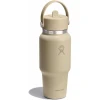 Термопляшка Hydro Flask 700 ml Wide Flex Straw Travel Bottle oat бежева