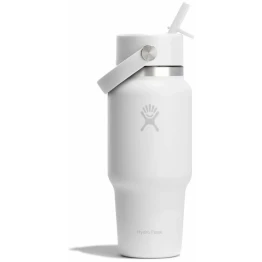 Термопляшка Hydro Flask 700 ml Wide Flex Straw Travel Bottle white біла
