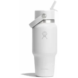 Термопляшка Hydro Flask 700 ml Wide Flex Straw Travel Bottle white біла