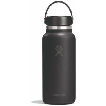 Термопляшка Hydro Flask 950 ml Wide Flex Cap black чорна
