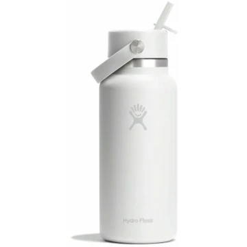 Термопляшка Hydro Flask 950 ml Wide Flex Straw Cap white біла