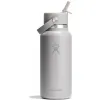 Термопляшка Hydro Flask 950 ml Wide Flex Straw Cap birch сіра