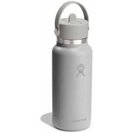 Термопляшка Hydro Flask 950 ml Wide Flex Straw Cap birch сіра