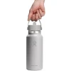 Термопляшка Hydro Flask 950 ml Wide Flex Straw Cap birch сіра