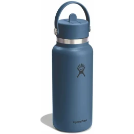 Термопляшка Hydro Flask 950 ml Wide Flex Straw Cap harbor blue темно-синя