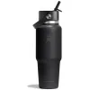 Термопляшка Hydro Flask 950 ml Wide Flex Straw Travel Bottle black чорна