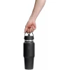 Термопляшка Hydro Flask 950 ml Wide Flex Straw Travel Bottle black чорна