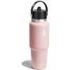 Термопляшка Hydro Flask 950 ml Wide Flex Straw Travel Bottle trillium рожева