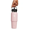 Термопляшка Hydro Flask 950 ml Wide Flex Straw Travel Bottle trillium рожева