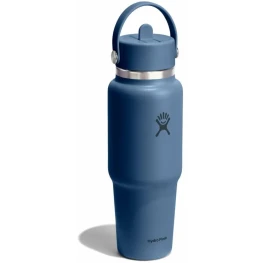 Термопляшка Hydro Flask 950 ml Wide Flex Straw Travel Bottle harbor blue темно-синя