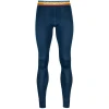 Термоштани Ortovox 185 Rock-n-Wool Long Pants Mns чоловічі deep ocean сині