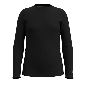 Термофутболка Smartwool Kids' Classic Thermal Merino Base Layer Crew Boxed дитяча Black чорна