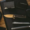 Ніж складаний SOG Terminus XR LTE Carbon/Gold чорний/золотий