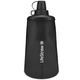 Пляшка-фільтр для води LifeStraw Peak Squeeze 0.65 л Dark Mountain Gray чорний