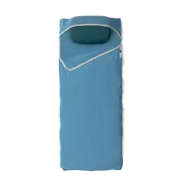 Вкладиш Sea to Summit Breeze Lightweight Liner Rectangular with Pillow Sleeve Cendre Blue синій