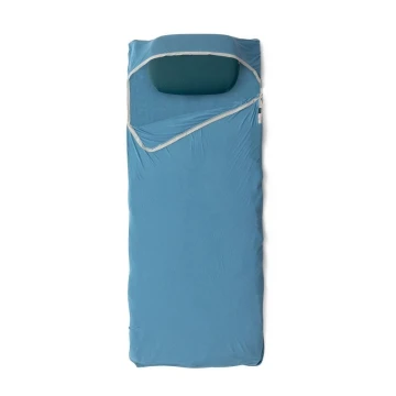 Вкладиш Sea to Summit Breeze Lightweight Liner Rectangular with Pillow Sleeve Cendre Blue синій