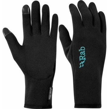 Рукавиці Rab Power Stretch Contact Glove Wmns для жінок Black чорні