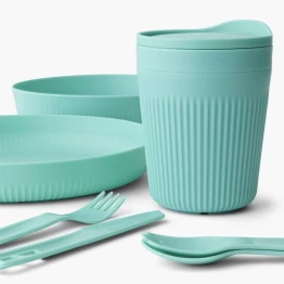 Набір посуду Sea to Summit Passage Dinnerware Set 1P 7 Piece Aqua Sea Blue блакитний