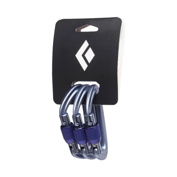 Набір карабінів Black Diamond Lite Forge Screwgate 3 Pack Grey сірий