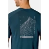 Футболка Rab Force Esker Tee чоловіча Tempest Blue синя 