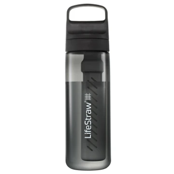 Пляшка-фільтр для води LifeStraw Go Filter Bottle 650mL Nordic Noir темно-сірий