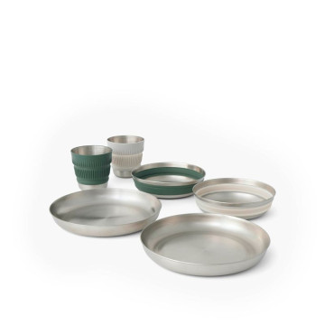 Набір посуду Sea to Summit Detour Stainless Steel Collapsible Dinnerware Set