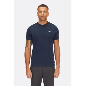 Футболка Rab Basecamp 3 Peaks Tee чоловіча Tempest Blue синя