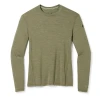 Термофутболка Smartwool Men's Merino 250 Baselayer Crew Boxed чоловіча Winter Moss Heather зелена