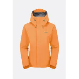 Куртка Rab Downpour Jacket Wmns жіноча Melba помаранчева