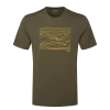 Футболка Rab Mantle Outline Tee Army хакі чоловіча 