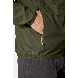 Вітровка Rab Windgather Hoody чоловіча Army оливкова