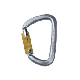 Карабін Singing Rock D Steel Triple Lock Screw Gate 50kN сталевий