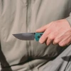 Ніж складаний SOG Flash AT Petrol Green/Satin блакитний