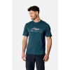 Футболка Rab Force Graphic Tee чоловіча Tempest Blue синя