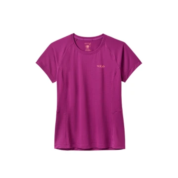 Футболка Rab Sonic Tee Wmns жіноча Plum фіолетова Футболка Rab Sonic Tee Wmns жіноча Plum фіолетова