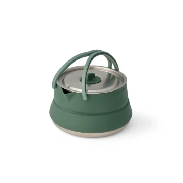 Чайник з чохлом Sea to Summit Detour Stainless Steel Collapsible Kettle 1,6 L Laurel Wreath Green зелений