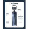 Пляшка-фільтр для води LifeStraw Go Filter Bottle 1L Laguna Teal блакитний