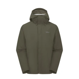 Куртка Rab Downpour Jacket чоловіча Army оливкова