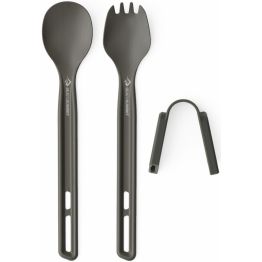 Набір столових приборів ложка та виделка Sea to Summit Frontier UL Cutlery Set сірий