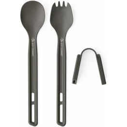 Набір столових приборів ложка та виделка Sea to Summit Frontier UL Cutlery Set сірий